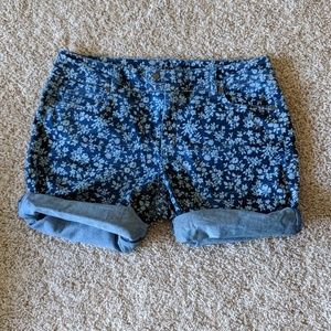 Womens Code Bleu Floral Shorts, Size 10
